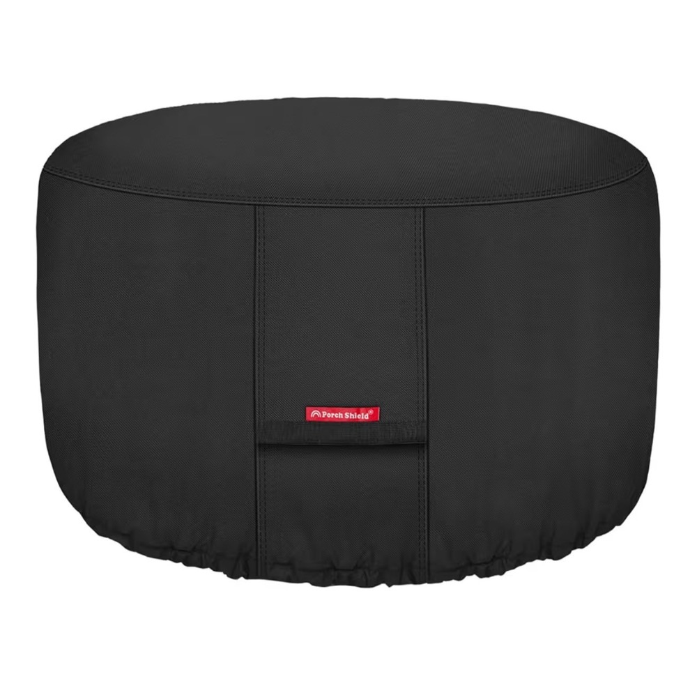 Porch Shield Fire Pit Table Cover Black Round 32 Inch 600D Waterproof 10602108